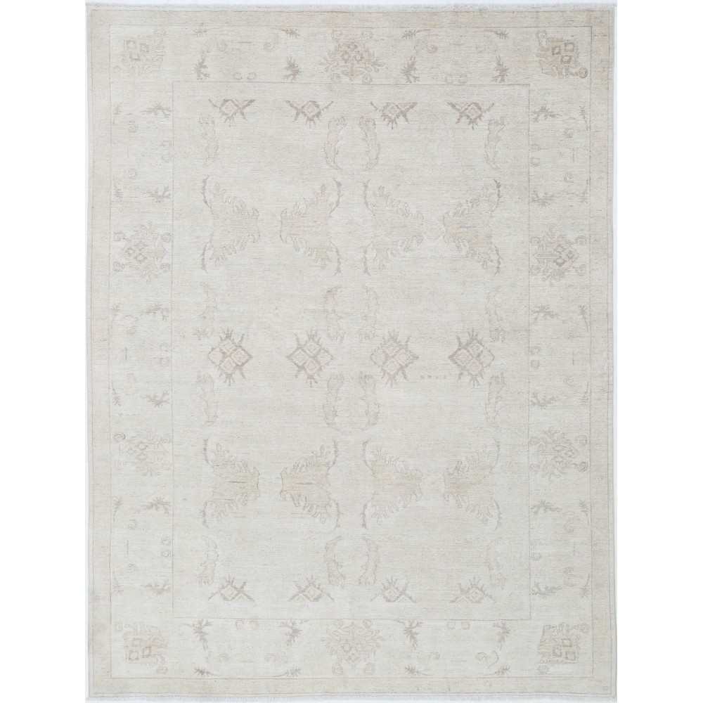 Handknotted Beige Turkish Area Rug for Living Room | 100% Wool Handknotted Beige Turkish Area Rug for Living Room | 100% Wool