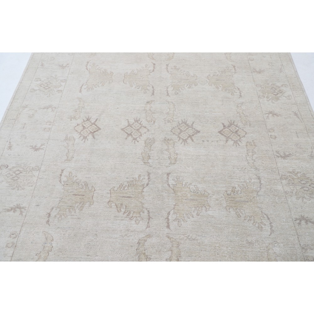 Handknotted Beige Turkish Area Rug for Living Room | 100% Wool Handknotted Beige Turkish Area Rug for Living Room | 100% Wool