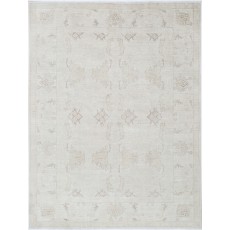 Handknotted Beige Turkish Area Rug for Living Room | 100% Wool