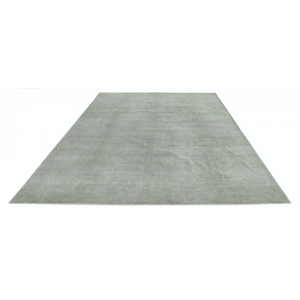 Hand Knotted Sage Green Wool Area Rug | Minimal Design Carpet Hand Knotted Sage Green Wool Area Rug | Minimal Design Carpet