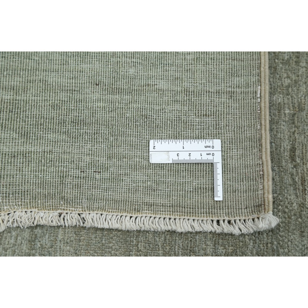 Hand Knotted Sage Green Wool Area Rug | Minimal Design Carpet Hand Knotted Sage Green Wool Area Rug | Minimal Design Carpet