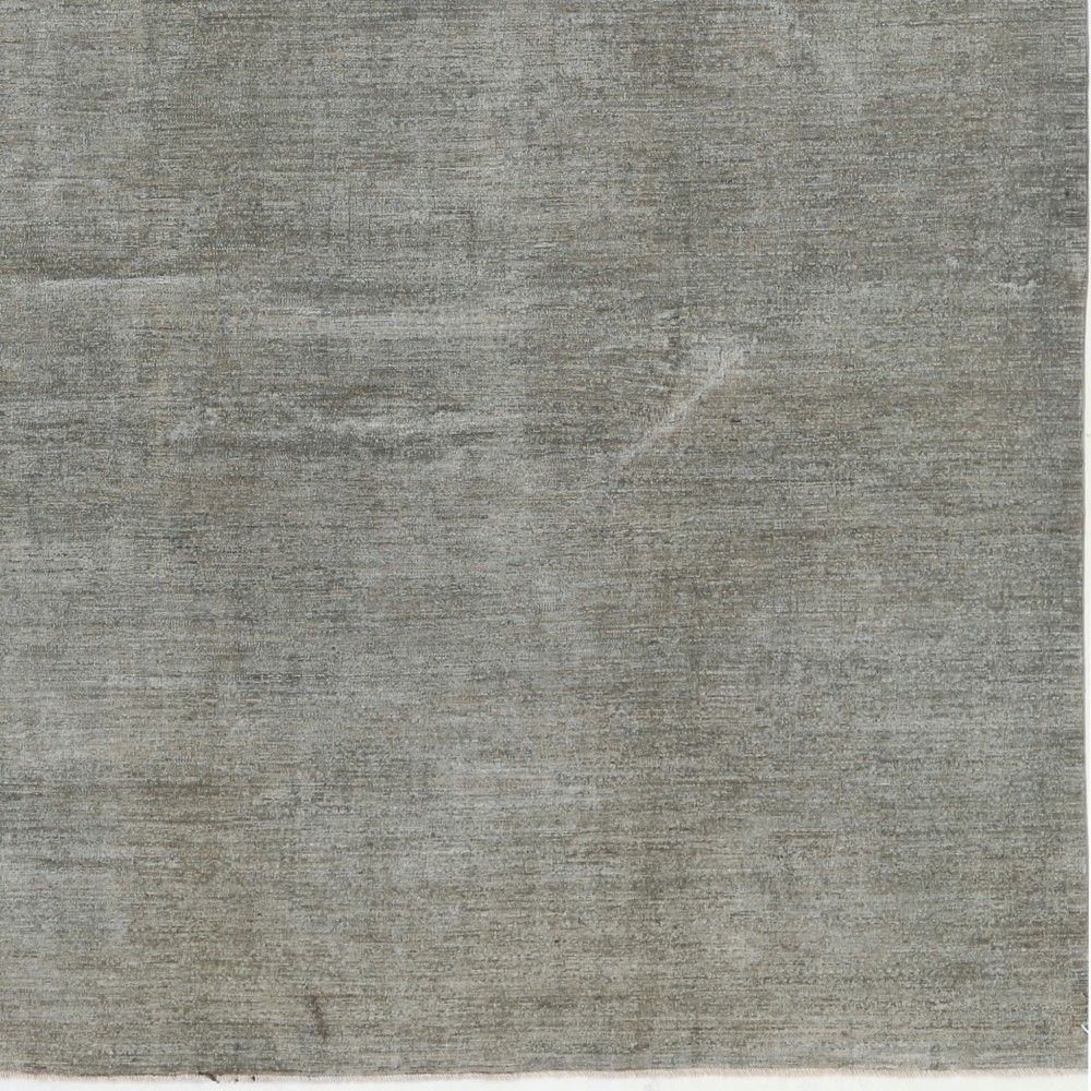 Hand Knotted Sage Green Wool Area Rug | Minimal Design Carpet Hand Knotted Sage Green Wool Area Rug | Minimal Design Carpet