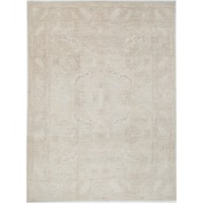 Hand Knotted Beige Area Rug for Home Decor | 100% Wool Large Carpet