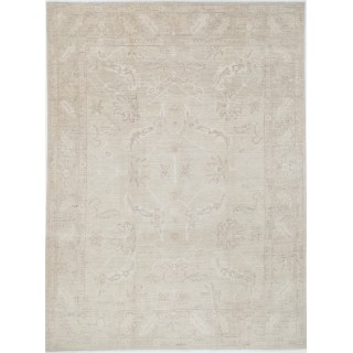 Hand Knotted Beige Area Rug for Home Decor | 100% Wool Large Carpet