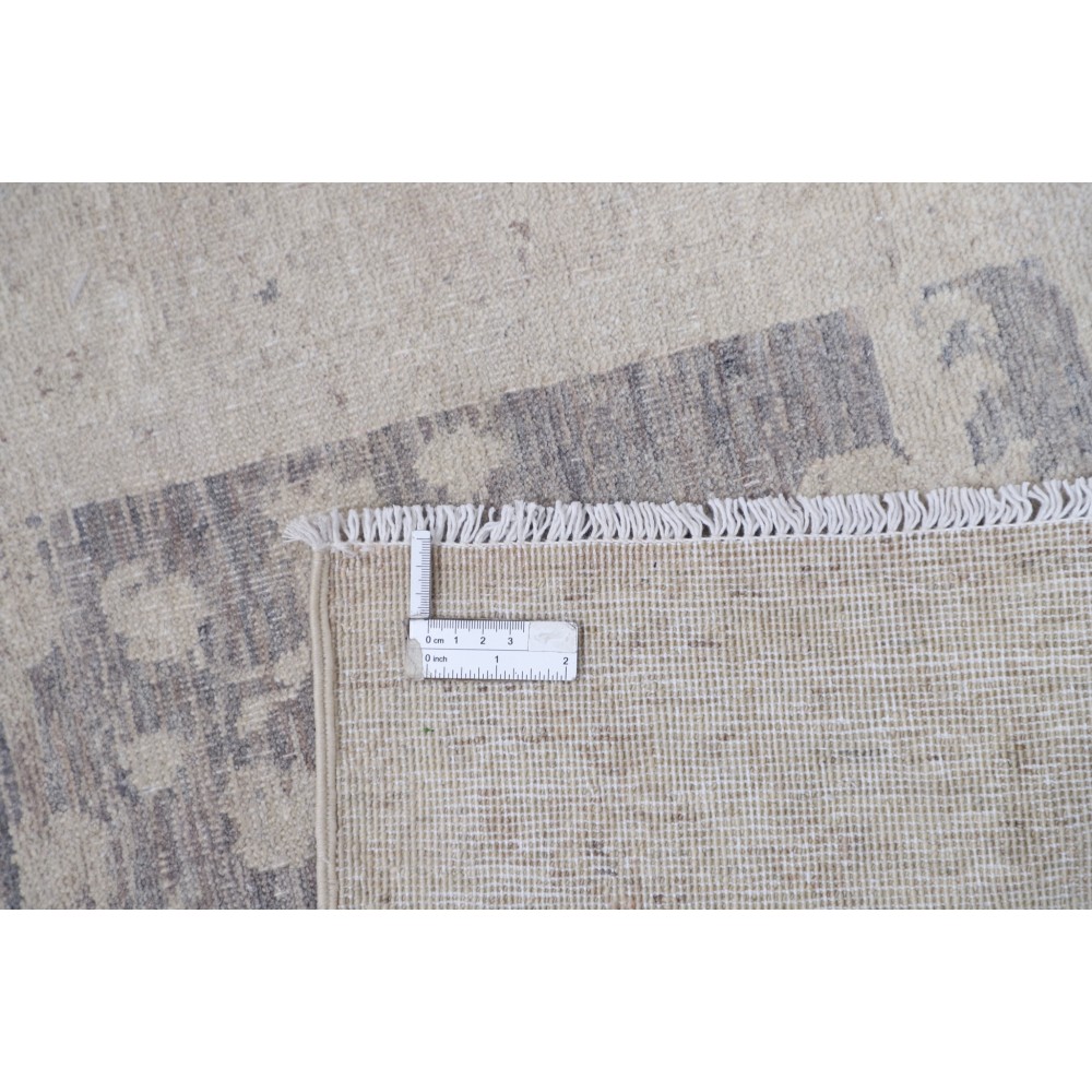 Traditional Oushak Accent Rug | Hand Knotted Muted Tone Rug | 100% Wool