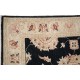 Hand Knotted Hallway Runner Rug for Corridor | Black Wool Runner Rug | Stair Rug | Floral Kitchen Rug