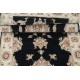 Hand Knotted Black, Beige Wool Runner Rug | Oushak Floral Corridor Rug for Hallway, Kitchen Hand Knotted Black, Beige Wool Runner Rug | Oushak Floral Corridor Rug for Hallway, Kitchen