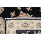Hand Knotted Black, Beige Wool Runner Rug | Oushak Floral Corridor Rug for Hallway, Kitchen Hand Knotted Black, Beige Wool Runner Rug | Oushak Floral Corridor Rug for Hallway, Kitchen