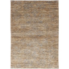 Hand Knotted Brown Wool Area Rug, Neutral Floral Pattern Rug