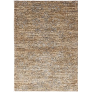 Hand Knotted Brown Wool Area Rug, Neutral Floral Pattern Rug