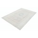 Hand Knotted Turkish Geometric Wool Area Rug in Soft Tones Hand Knotted Turkish Geometric Wool Area Rug in Soft Tones