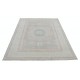 Hand Knotted Turkish Geometric Wool Area Rug in Soft Tones Hand Knotted Turkish Geometric Wool Area Rug in Soft Tones