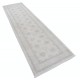 Hand Knotted Beige Wool Runner Rug | Oushak Floral Corridor Rug for Hallway, Kitchen Hand Knotted Beige Wool Runner Rug | Oushak Floral Corridor Rug for Hallway, Kitchen