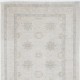 Hand Knotted Beige Wool Runner Rug | Oushak Floral Corridor Rug for Hallway, Kitchen Hand Knotted Beige Wool Runner Rug | Oushak Floral Corridor Rug for Hallway, Kitchen
