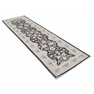 Floral Hallway Runner | Kitchen Runner Rug | Handknotted Corridor Rug | Brown Stair Rug | 100% Wool