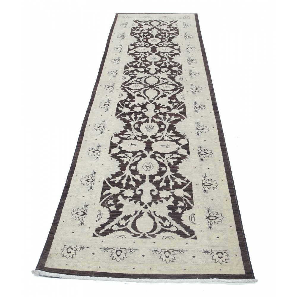 Floral Hallway Runner | Kitchen Runner Rug | Handknotted Corridor Rug | Brown Stair Rug | 100% Wool Floral Hallway Runner | Kitchen Runner Rug | Handknotted Corridor Rug | Brown Stair Rug | 100% Wool