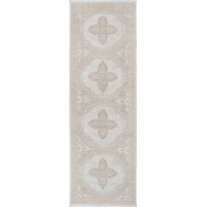 Hand Knotted Hallway Runner Rug | Beige Wool Runner Rug for Corridor | Stair Rug | Kitchen Rug