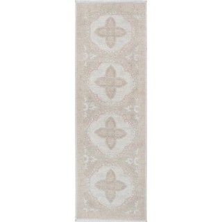Hand Knotted Hallway Runner Rug | Beige Wool Runner Rug for Corridor | Stair Rug | Kitchen Rug