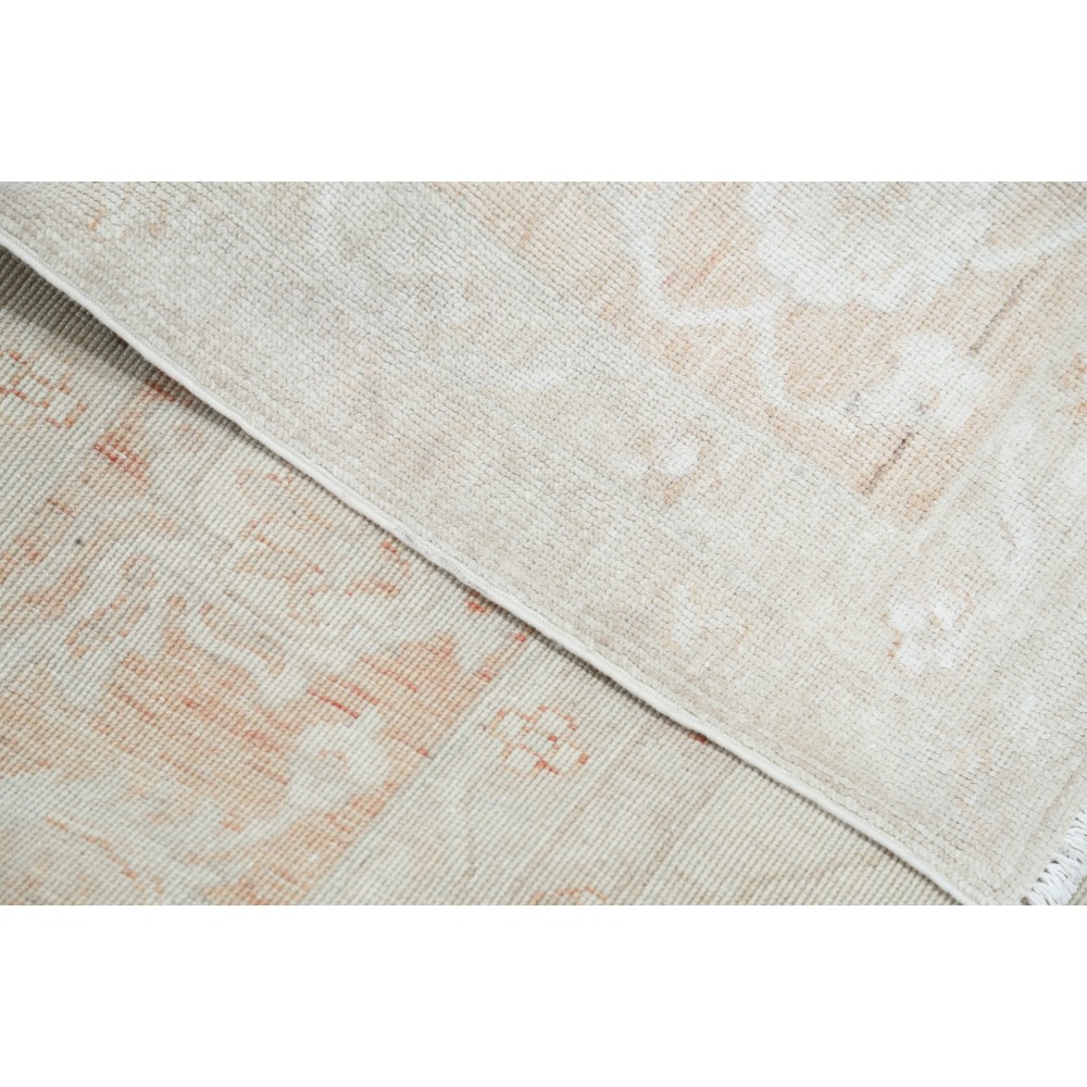 Hand Knotted Beige Wool Large Area Rug | Traditional Floral Oushak Carpet Hand Knotted Beige Wool Large Area Rug | Traditional Floral Oushak Carpet