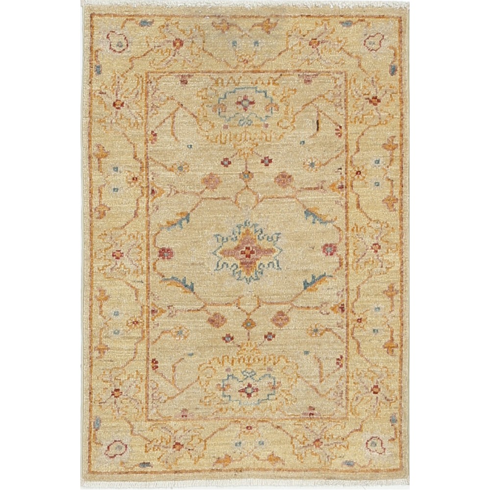 Hand Knotted Beige, Light Blue, Rust Wool Area Rug | Traditional Medallion Patterned Accent Rug Hand Knotted Beige, Light Blue, Rust Wool Area Rug | Traditional Medallion Patterned Accent Rug