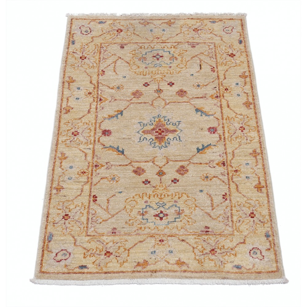 Hand Knotted Beige, Light Blue, Rust Wool Area Rug | Traditional Medallion Patterned Accent Rug Hand Knotted Beige, Light Blue, Rust Wool Area Rug | Traditional Medallion Patterned Accent Rug