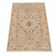 Hand Knotted Beige, Light Blue, Rust Wool Area Rug | Traditional Medallion Patterned Accent Rug Hand Knotted Beige, Light Blue, Rust Wool Area Rug | Traditional Medallion Patterned Accent Rug