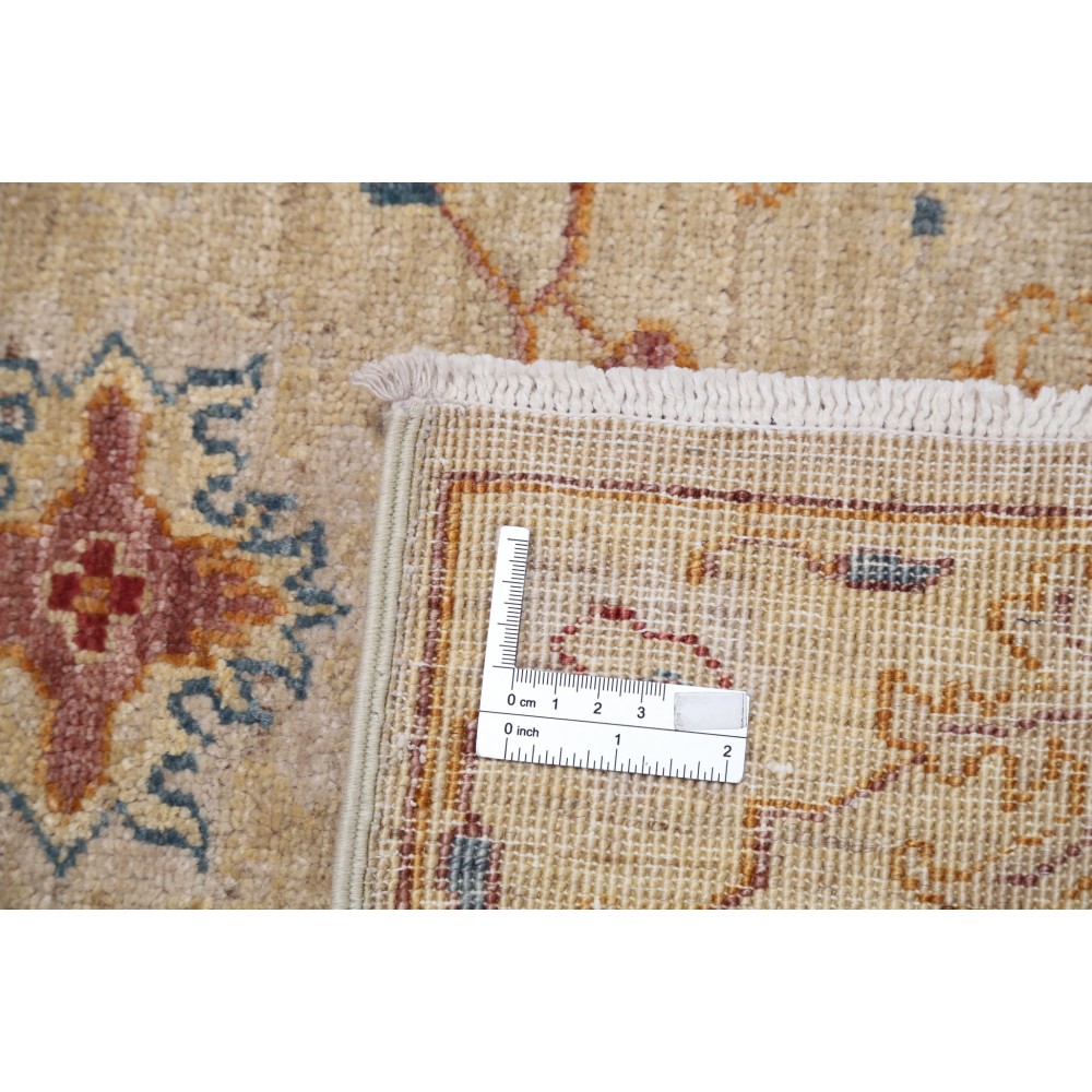 Hand Knotted Beige, Light Blue, Rust Wool Area Rug | Traditional Medallion Patterned Accent Rug Hand Knotted Beige, Light Blue, Rust Wool Area Rug | Traditional Medallion Patterned Accent Rug