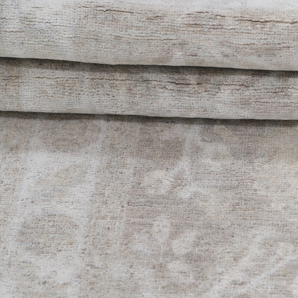 Beige Hallway Runner Rug | Kitchen Rug | Handknotted Corridor Rug | Wool Stair Rug