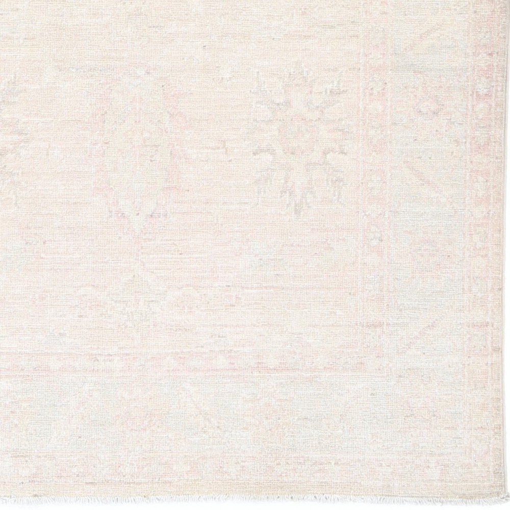 Traditional Handknotted Floral Wool Area Rug in Beige, 100% Wool