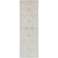 Beige Hallway Runner Rug | Kitchen Rug | Handknotted Corridor Rug | Wool Stair Rug