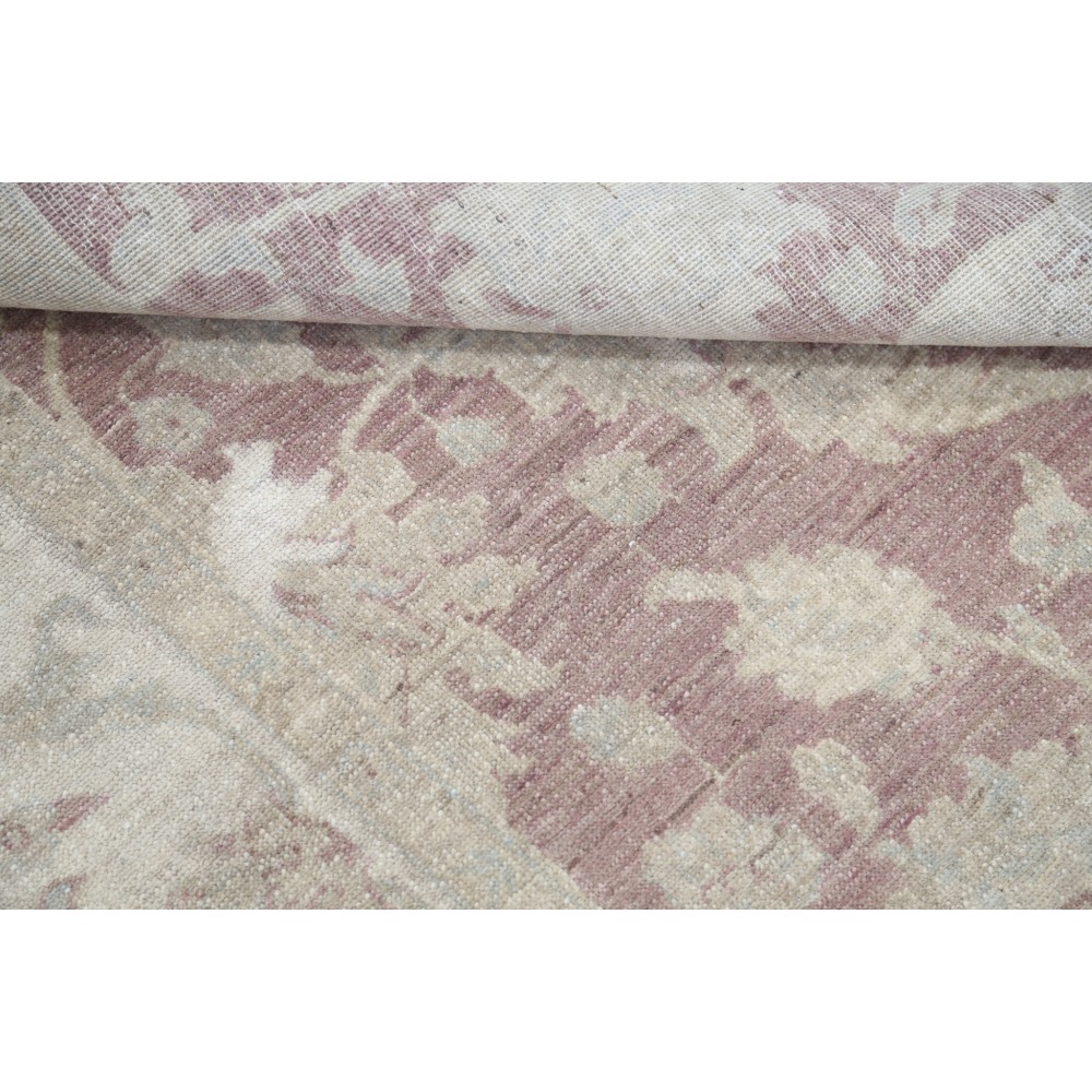 Hand Knotted Blush and Ivory Wool Area Rug | Turkish Floral Design Accent Rug Hand Knotted Blush and Ivory Wool Area Rug | Turkish Floral Design Accent Rug