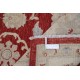 Hand Knotted Floral Area Rug with Red Field and Beige Border | Traditional Oushak Wool Carpet Hand Knotted Floral Area Rug with Red Field and Beige Border | Traditional Oushak Wool Carpet