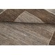Hand Knotted Brown and Taupe Wool Small Area Rug with Minimal Border Design Hand Knotted Brown and Taupe Wool Small Area Rug with Minimal Border Design