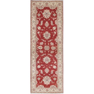 Floral Patterned Red Runner Rug for Corridor | Kitchen Rug | Handknotted Wool Hallway Rug