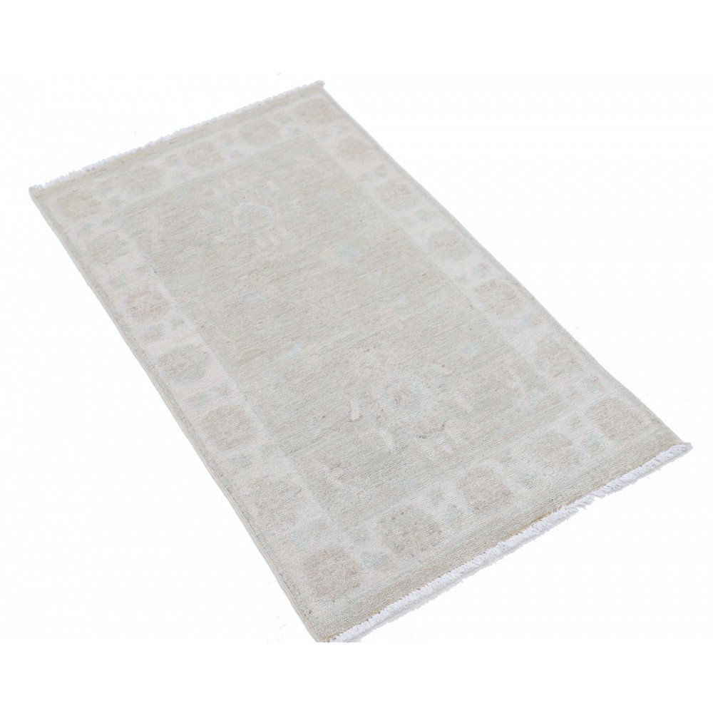 Beige Accent Rug with All-Over Floral Design | Hand Knotted Small Entryway Rug | 100% Wool Beige Accent Rug with All-Over Floral Design | Hand Knotted Small Entryway Rug | 100% Wool
