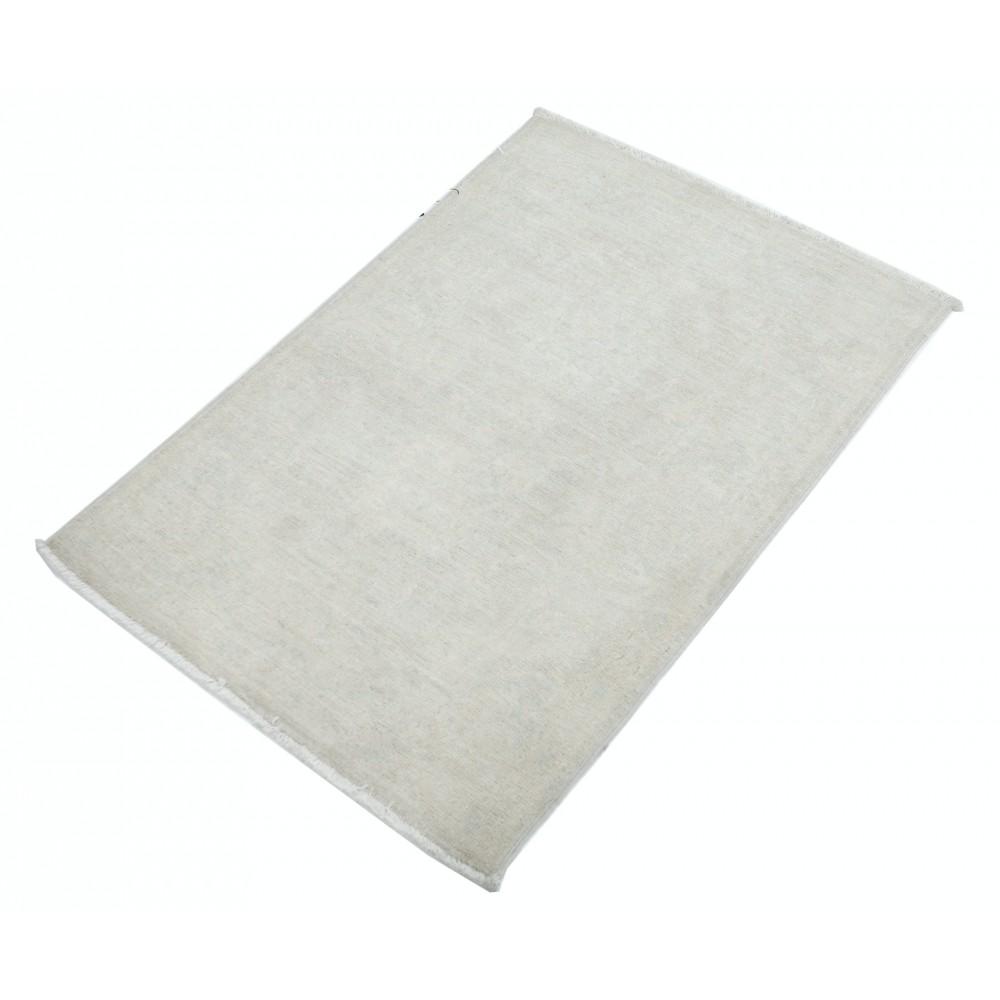 Decorative Beige Turkish Accent Rug | Handmade Small Rug | 100% Wool