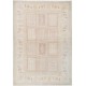 Hand Knotted Beige, Red Wool Area Rug | Soft Geometric Panel Patterned Small Rug Hand Knotted Beige, Red Wool Area Rug | Soft Geometric Panel Patterned Small Rug