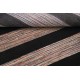 Hand Knotted Brown and Beige Wool Area Rug | Minimal Striped Design Carpet Hand Knotted Brown and Beige Wool Area Rug | Minimal Striped Design Carpet