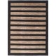 Hand Knotted Brown and Beige Wool Area Rug | Minimal Striped Design Carpet Hand Knotted Brown and Beige Wool Area Rug | Minimal Striped Design Carpet