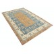Hand Knotted Light Blue, Beige Wool Area Rug | Turkish Tribal Style Carpet Hand Knotted Light Blue, Beige Wool Area Rug | Turkish Tribal Style Carpet
