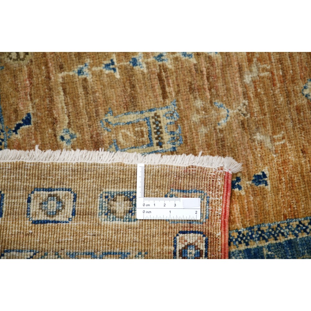 Hand Knotted Light Blue, Beige Wool Area Rug | Turkish Tribal Style Carpet Hand Knotted Light Blue, Beige Wool Area Rug | Turkish Tribal Style Carpet