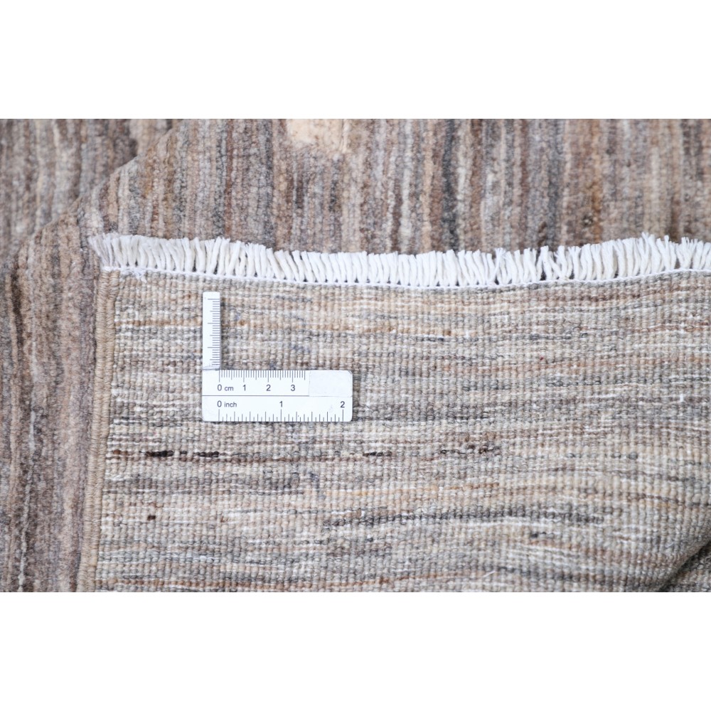 Hand Knotted Gray, Light Blue and Brown Wool Area Rug | Abstract Linear Geometric Design Carpet Hand Knotted Gray, Light Blue and Brown Wool Area Rug | Abstract Linear Geometric Design Carpet