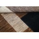 Hand Knotted Brown, Beige and Navy Blue Wool Area Rug | Modern Geometric Block Design Carpet Hand Knotted Brown, Beige and Navy Blue Wool Area Rug | Modern Geometric Block Design Carpet