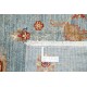 Traditional Hand Knotted Light Blue, Ivory Wool Area Rug with Floral Design Traditional Hand Knotted Light Blue, Ivory Wool Area Rug with Floral Design