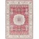 Hand Knotted Red, Ivory and Light Blue Wool Area Rug | Turkish Medallion Design Rug Hand Knotted Red, Ivory and Light Blue Wool Area Rug | Turkish Medallion Design Rug