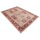 Hand Knotted Blush and Ivory Wool Area Rug | Turkish Floral Panel Design Rug Hand Knotted Blush and Ivory Wool Area Rug | Turkish Floral Panel Design Rug