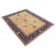 Handknotted Turkish Area Rug for Dining Room and Bedroom | Floral Oushak Rug for Living Room | 100% Wool