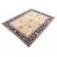 Handknotted Turkish Area Rug for Dining Room and Bedroom | Floral Oushak Rug for Living Room | 100% Wool
