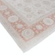 Hand Knotted Floral Area Rug with Beige Field and Red Border | Traditional Oushak Wool Carpet Hand Knotted Floral Area Rug with Beige Field and Red Border | Traditional Oushak Wool Carpet