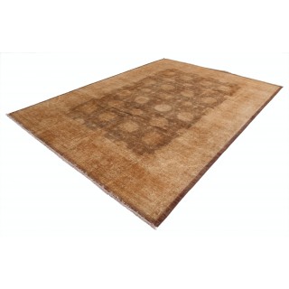 Hand Knotted Brown Large Area Rug for Living Room | 100% Wool
